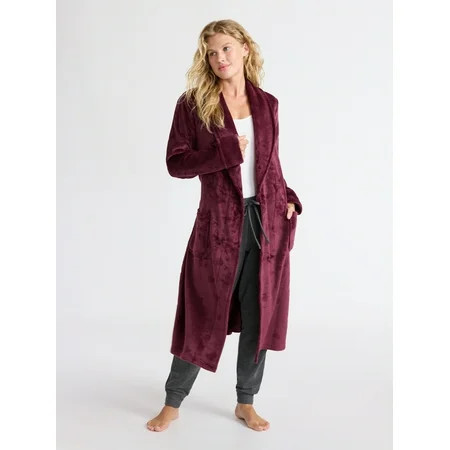 Joyspun Women's Plush Robe, Sizes S-3X | Walmart (US)