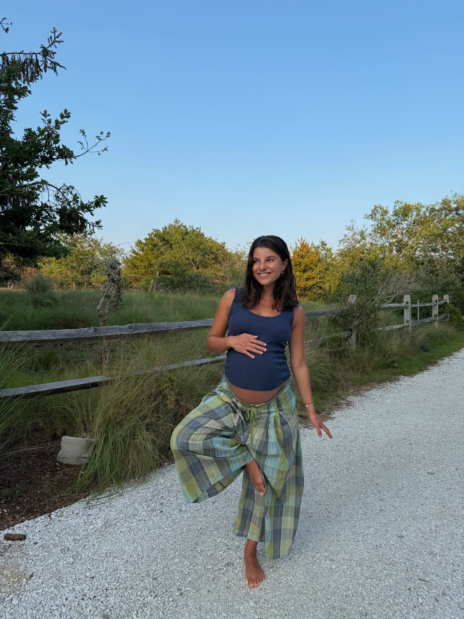 [8/12/26] tank is on sale at @abercrombie and one of my favorites this pregnancy, wearing size medium. Pants are free people and come in other colors!

#LTKSeasonal #LTKootd #LTKBump