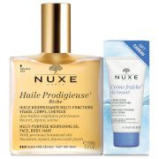 NUXE Huile Prodigieuse Riche with Crème Fraiche Riche | Look Fantastic (US & CA)