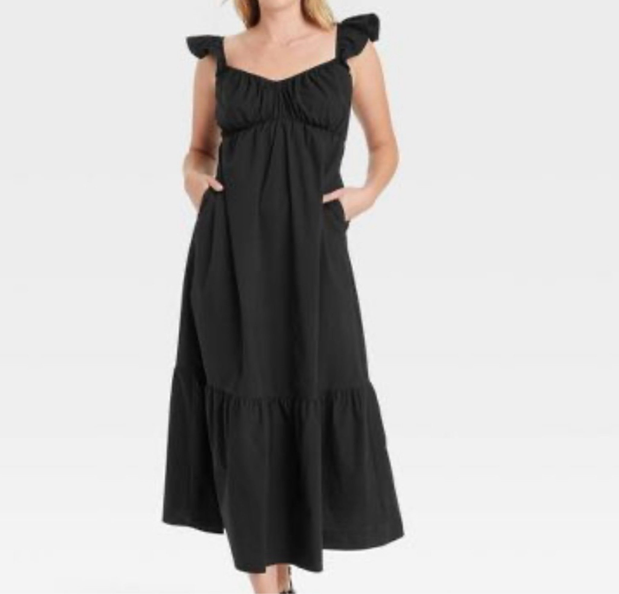Black maxi dress. Also comes in red

#LTKSummerSales #LTKFindsUnder50 #LTKSaleAlert