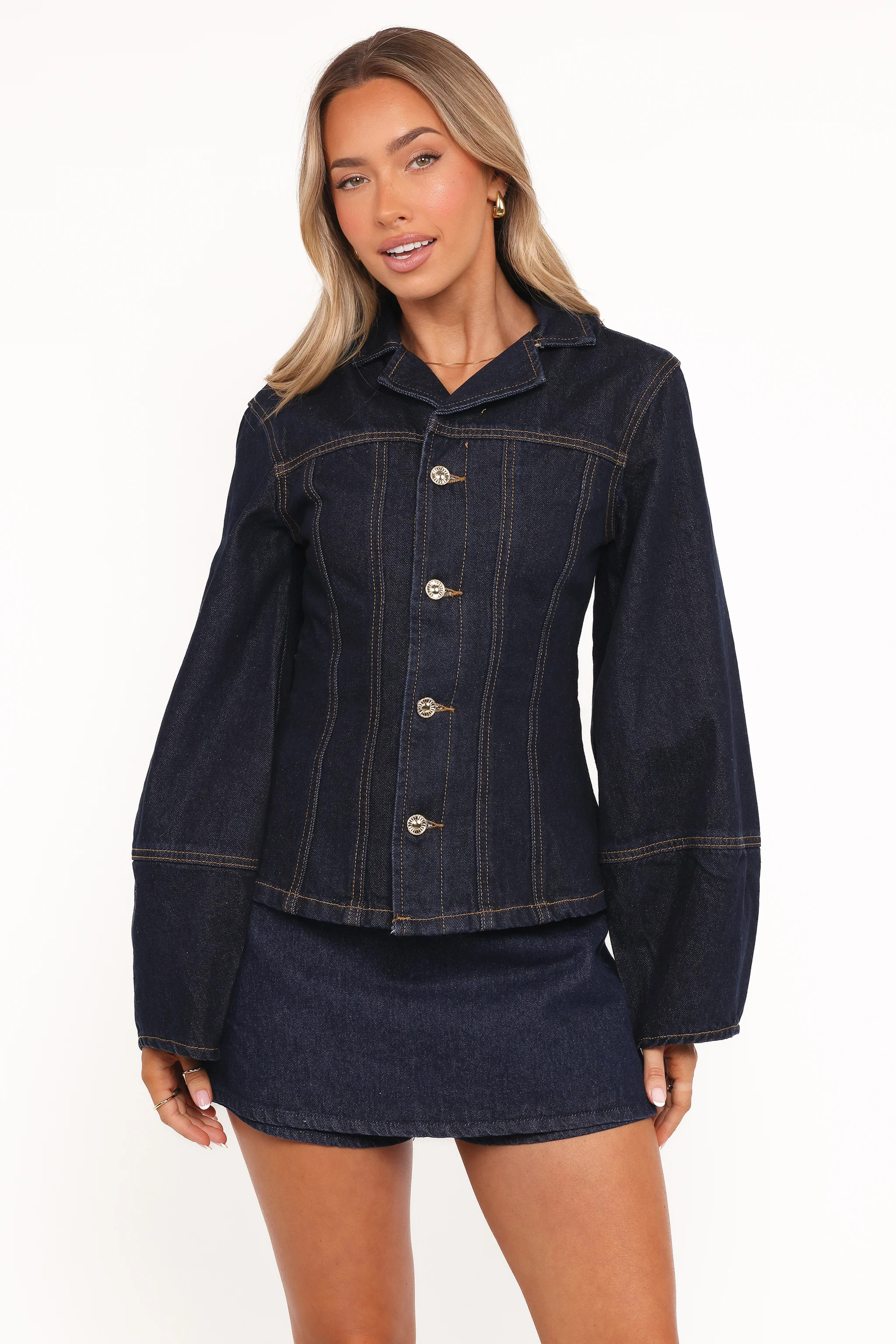 Luchia Denim Jacket - Dark Indigo | Petal & Pup (US)