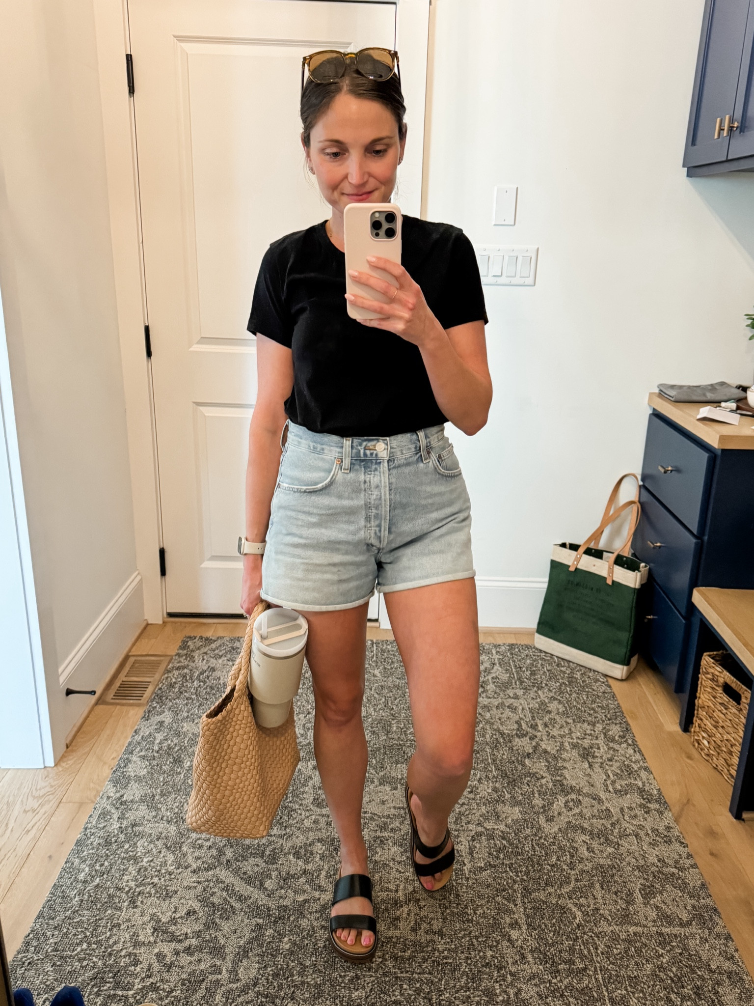 Obsessed with the fit of these Agolde jean shorts. Fit is tts. Wearing a size 28.

#LTKSeasonal