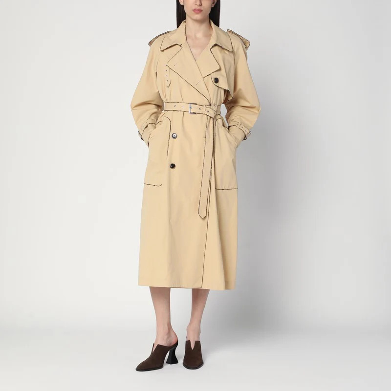 Dries Van Noten Women's Double-Breasted Trench Coat In Cotton | Shop Simon