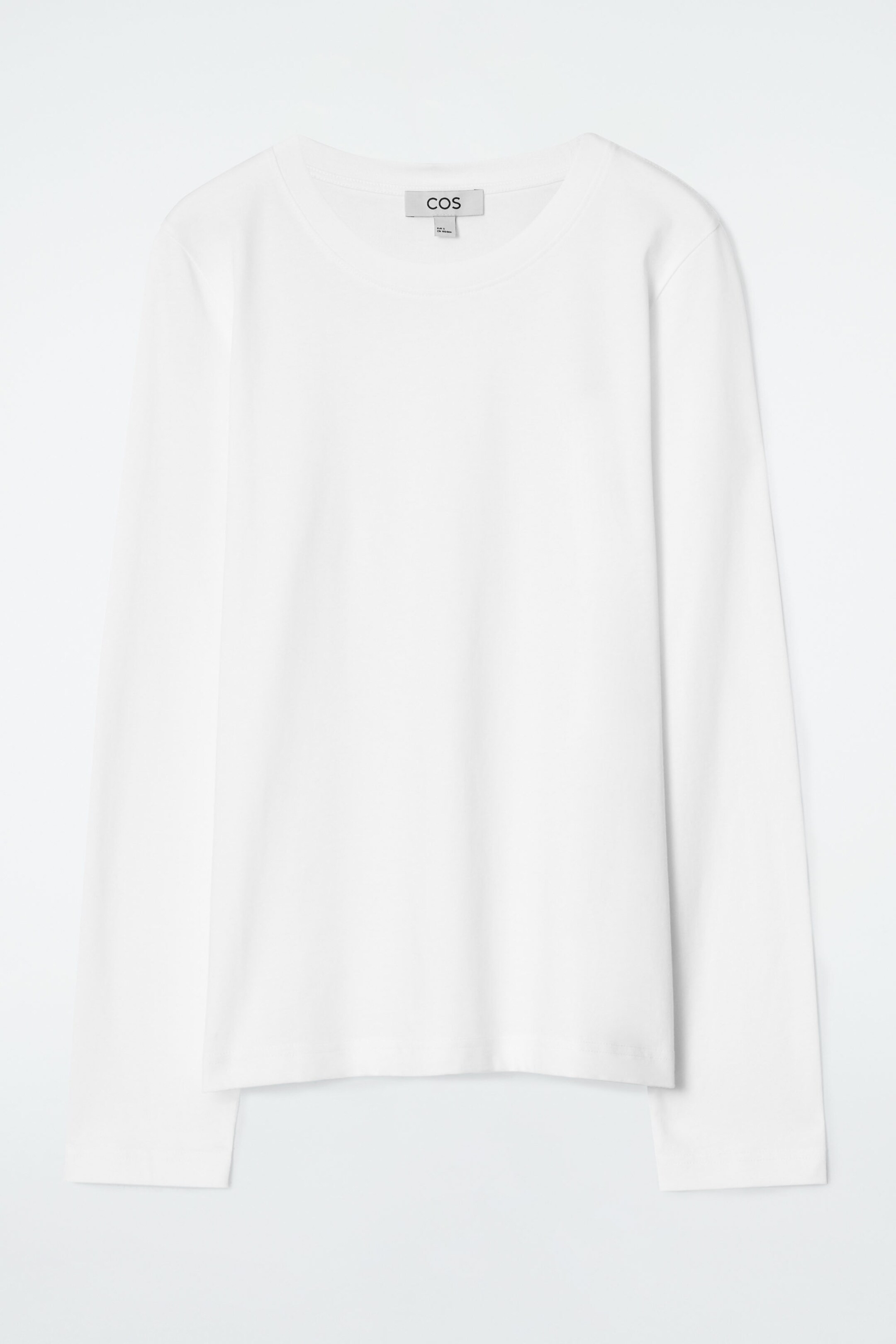 T-SHIRT 24/7 Z DŁUGIM RĘKAWEM - BIAŁY | COS (EU)