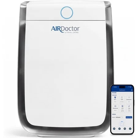 AIRDOCTOR 3500i SMART Air Purifier for Living Rooms & Bedrooms, 3 Stage Filtration with Pre-Filter, UltraHEPA, Carbon/VOC Captures Particles | Walmart (US)