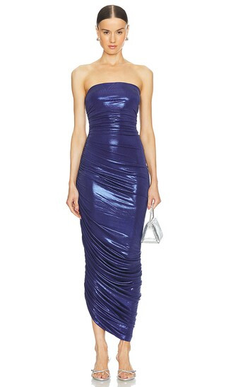 Strapless Diana Gown in Military Blue | Revolve Clothing (Global)