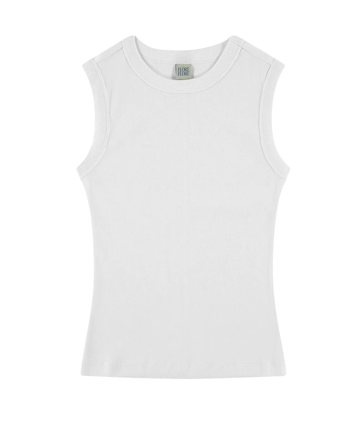Esme High Neck Tank in White | Mode Sportif