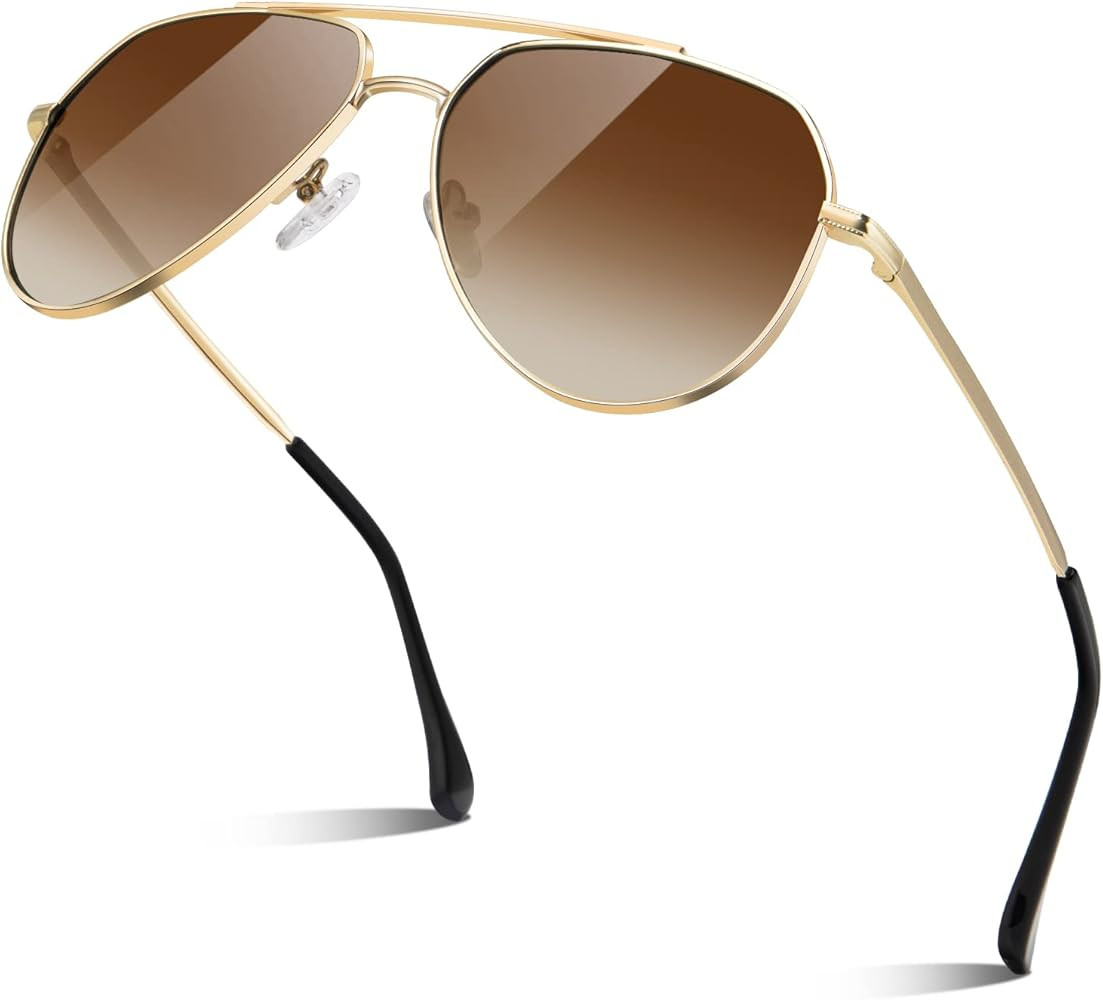 HENGOSEN Classic Aviator Sunglasses for Men Women, Pilot Polarized Square Sunglasses with UV 400 ... | Amazon (CA)