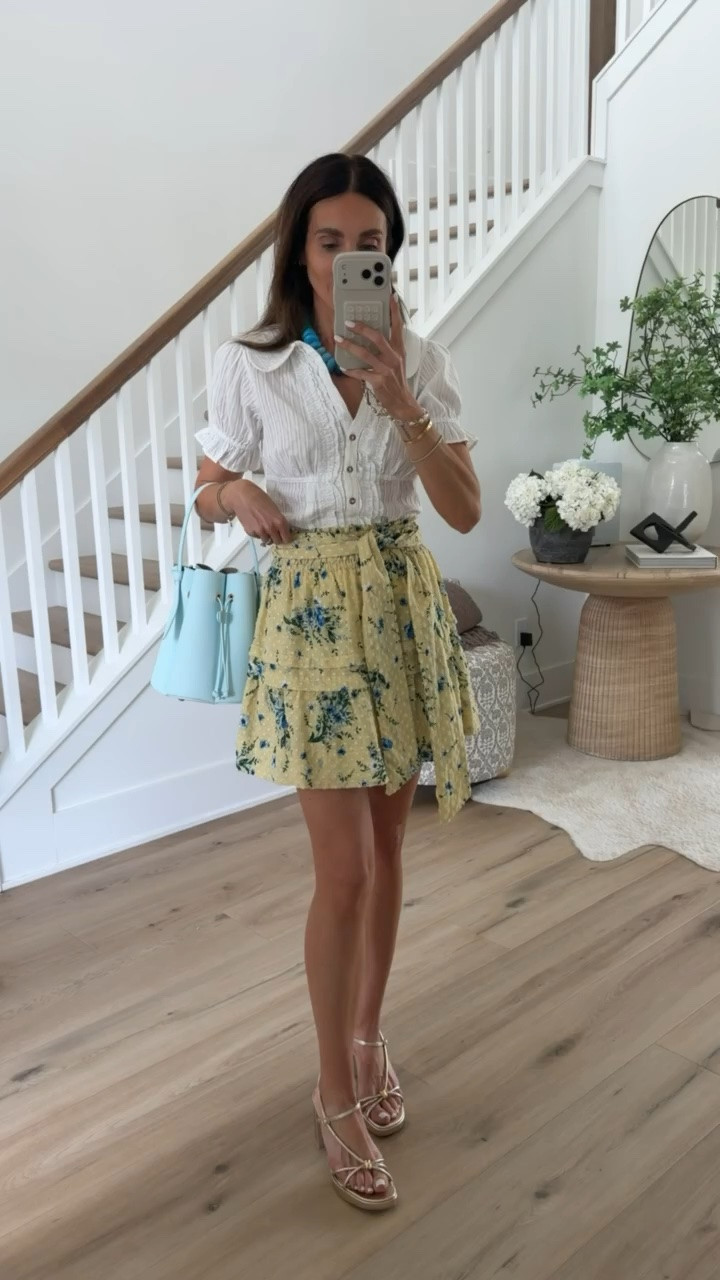 Anthropologie 20% Off a Regular-Price Purchase $100+ code ANNAB20. I'm wearing size XS in skirt.

summer chic outfit, floral skirt outfit, casual chic, brunch outfit, feminine style, date night outfit, cute summer look, annabrstyle

#LTKootd #LTKOver40 #LTKSaleAlert