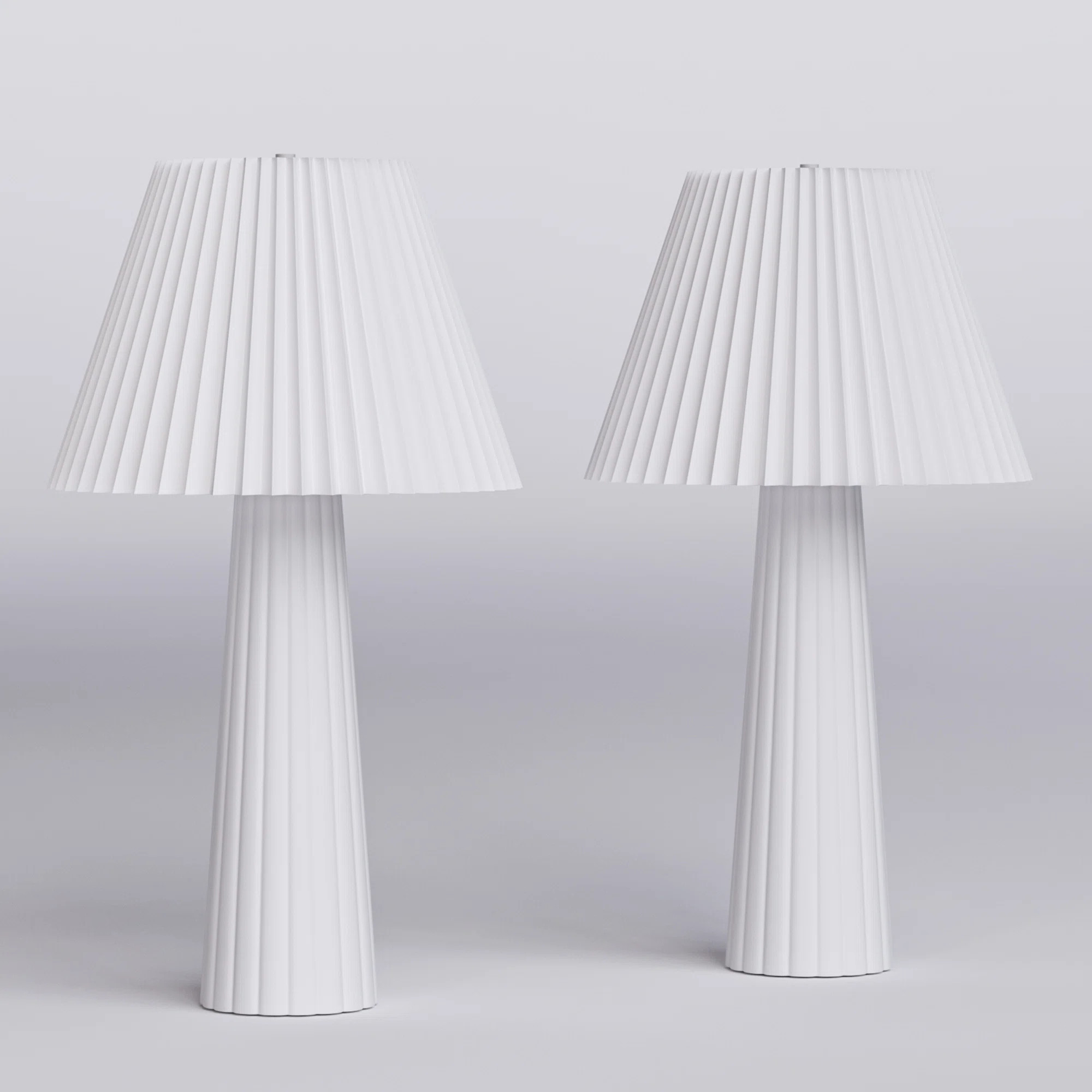 Hokku Designs 25'' Modern White Ceramic Table Lamp For Living Room/bedroom | Wayfair | Wayfair North America