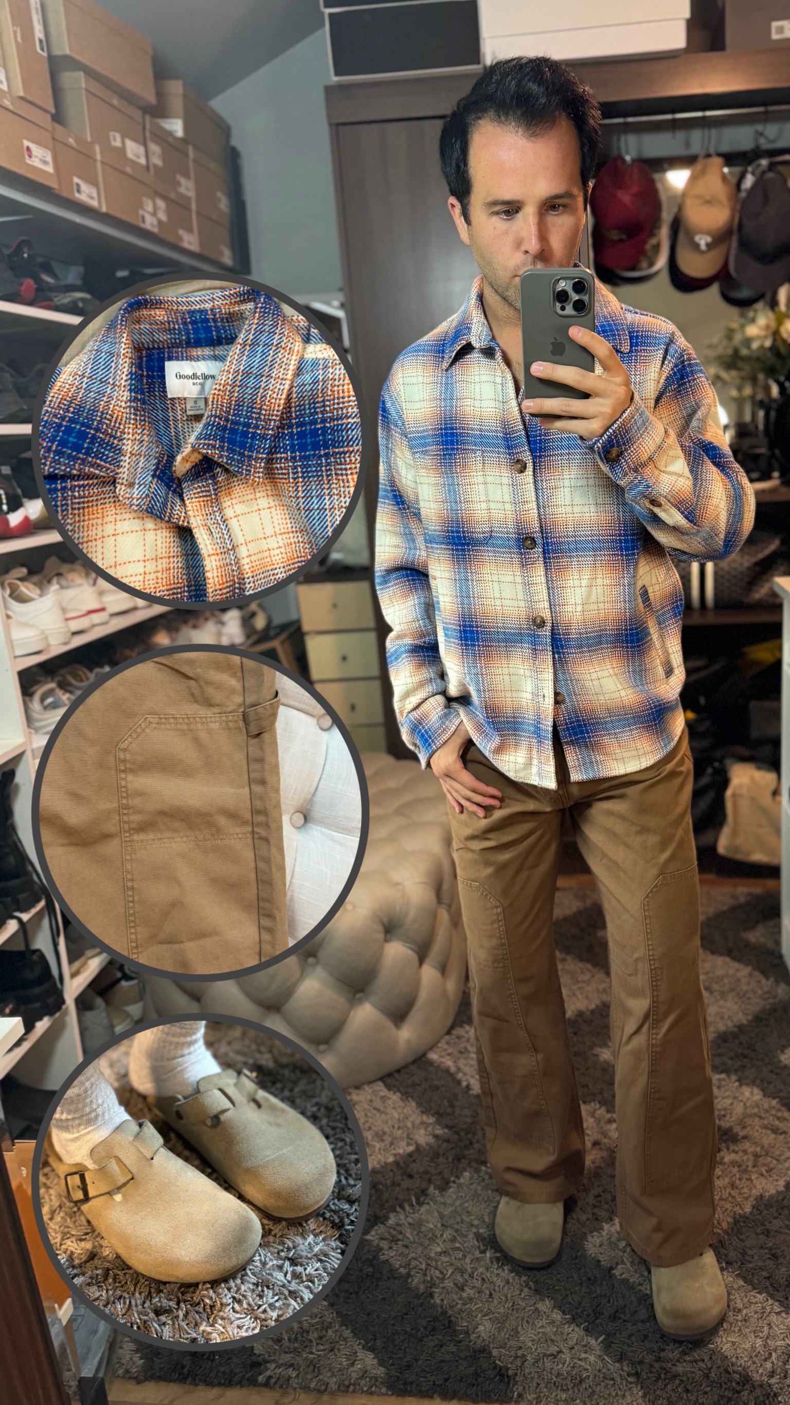 It might be a little warm but for tonight’s dinner I’m going super casual with a full target style. The heavyweight flannel and carpenter pants for the win. #targetfind #targetstyle #mensstyle #menstargetstyle #birkenstocks 

#LTKFallSale #LTKMens #LTKStyleTip