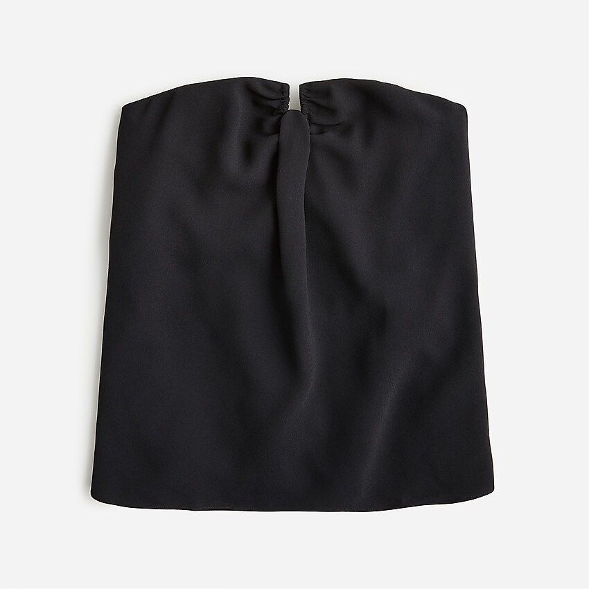 Strapless drapey crepe bustier top | J.Crew US
