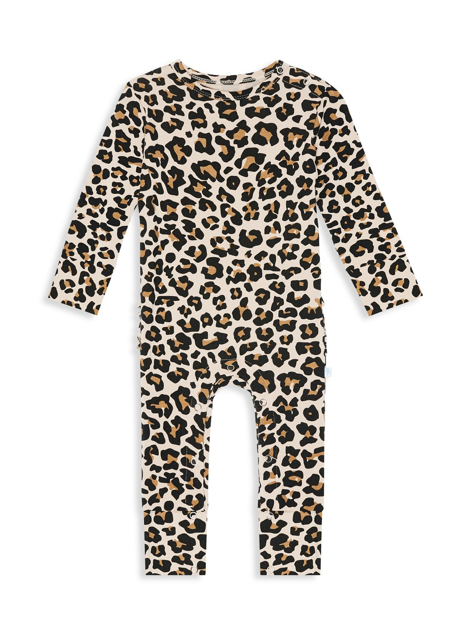 Posh Peanut Baby Girl's Lana Leopard-Print Long-Sleeve Romper - Leopard Tan - Size Newborn | Saks Fifth Avenue
