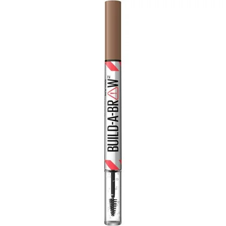 Maybelline Build-a-Brow 2-in-1 Eyebrow Pen and Sealing Gel Soft Brown 0.048 oz | Walmart (US)