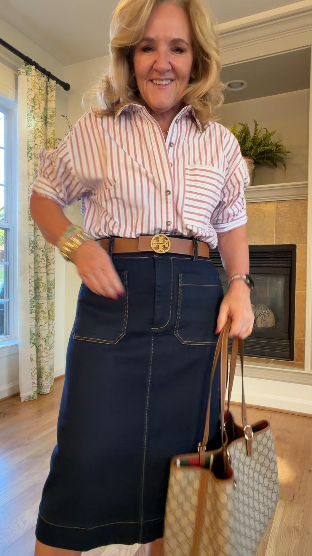 Save an extra 20% off at Anthropologie with code NANETTE20

Blouse size medium and it runs generous 
Denim skirt true to size 
Anthropologie Colette skirt spring blouse reversible belt 
Anthro favorites for now and later. 
All the pieces are true to size and less noted below 
Red dress size small petite
Pink Oxford blouse size small 
Somerset linen pants size small 
20% off Allie & Bess code NANETTE20
  