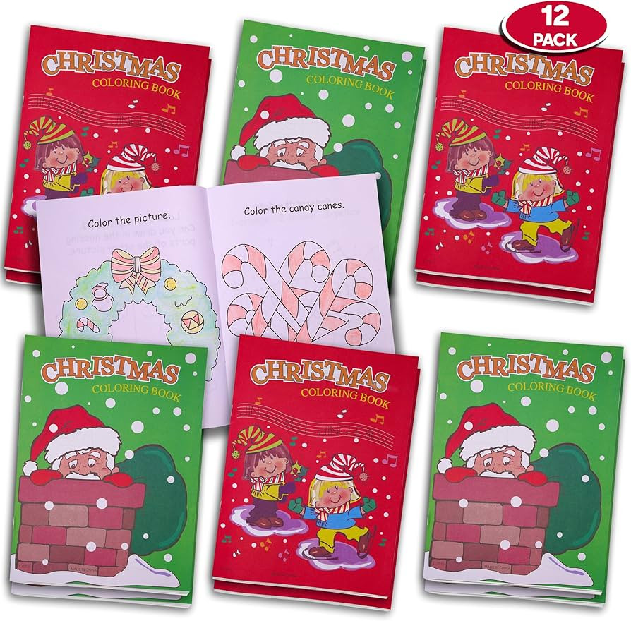 Christmas Coloring Books for Kids Ages 4-8, 24 Pack Christmas Coloring Book for Kids, 9" X 11" Co... | Amazon (US)