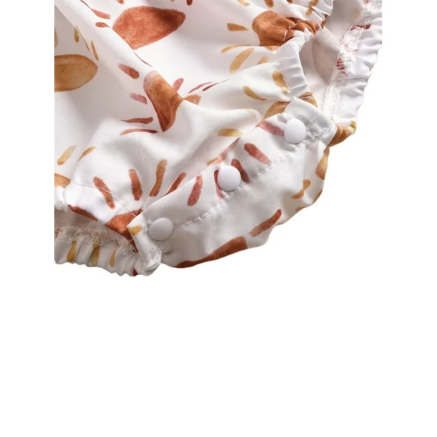 Ma&Baby Summer Newborn Infant Baby Girls Sunflower Print Romper Sleeveless Jumpsuit Sunsuit Cloth... | Walmart (US)