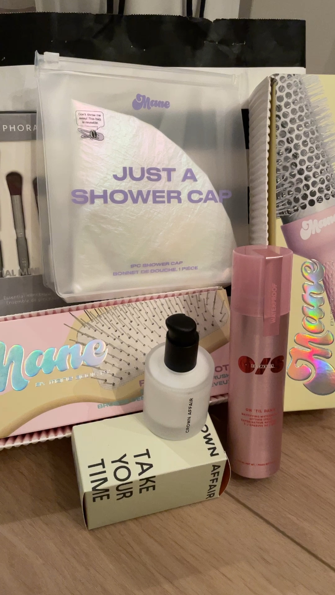 a sephora order featuring some of my all time favorite purchases! i’m not sure how i ever lived without this mane hair brush, this 10/10 setting spray, or anything from crown affair 

#LTKBeauty #LTKFindsUnder100 #LTKSaleAlert