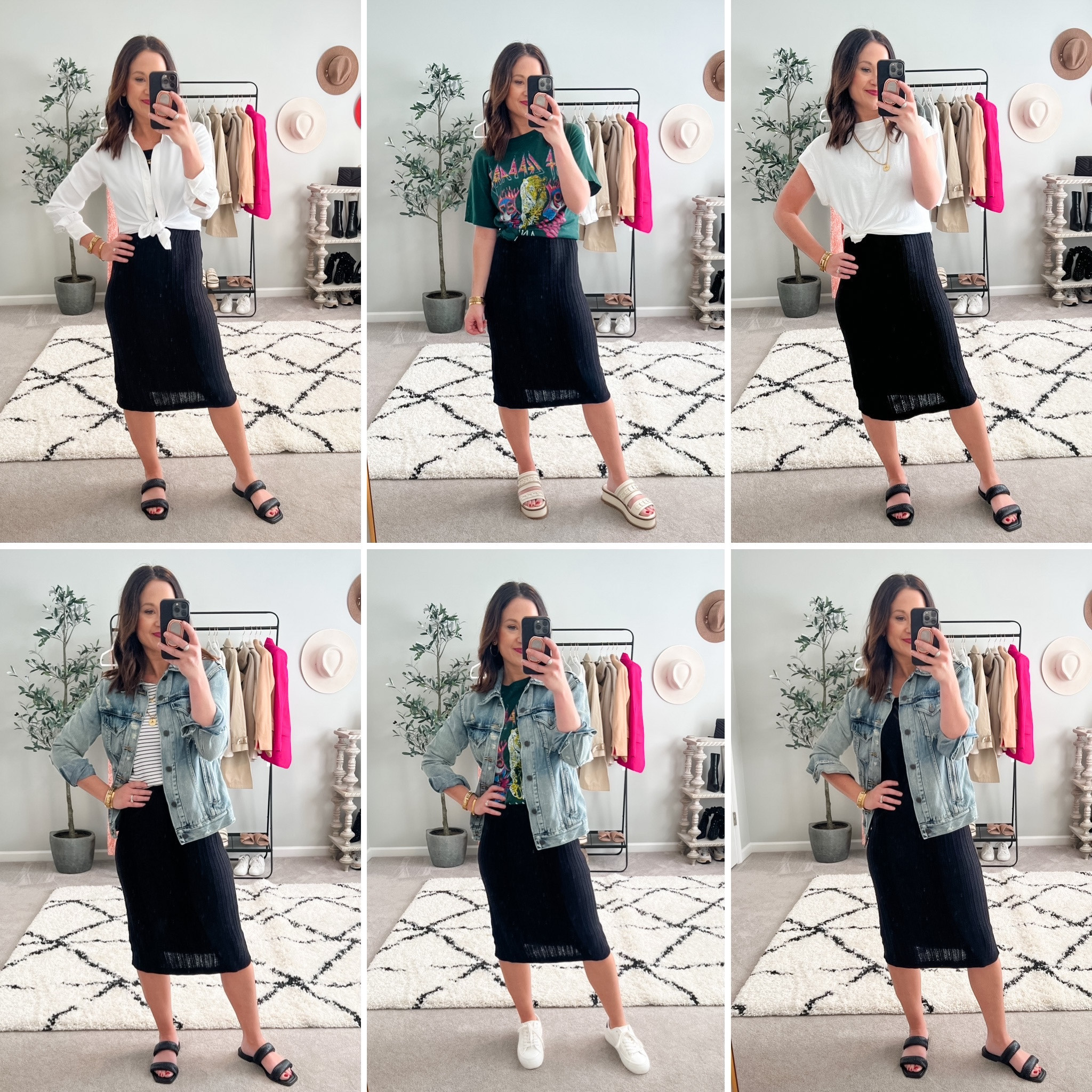 One knit dress styled 6 ways more casually. Capsule wardrobe - spring outfit ideas 

#LTKstyletip #LTKunder100 #LTKFind