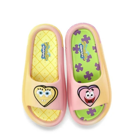 SpongeBob SquarePants Women s Comfort Slide Sandals | Walmart (US)