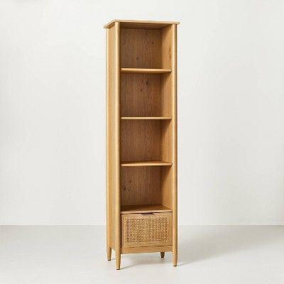 Modular Wood & Cane Entryway Storage Cabinet - Natural - Hearth & Hand™ with Magnolia | Target