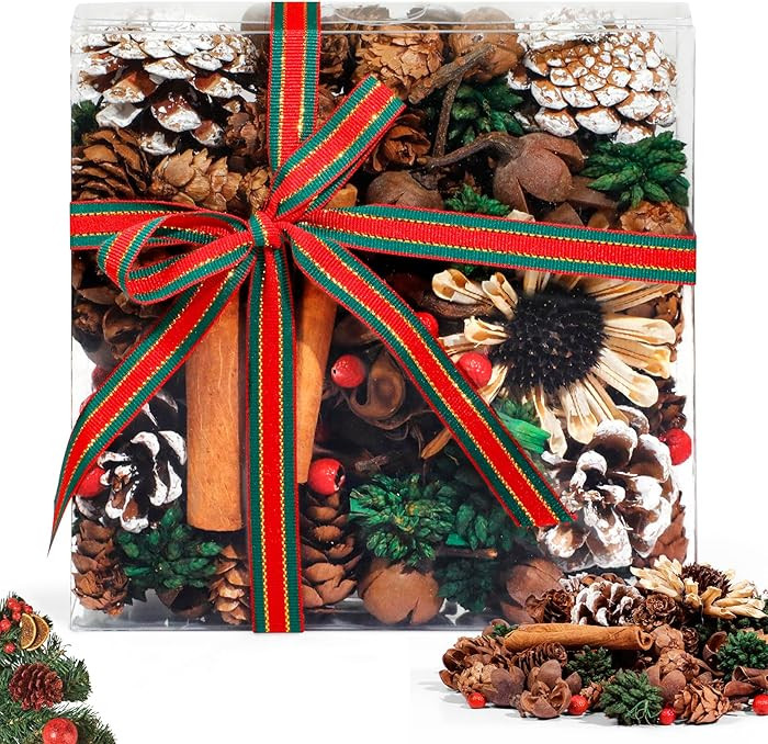 SCENTORINI Christmas Potpourri Bags, Potpourri Vase Filler - Christmas Wreath Scent, 7.05 oz Scen... | Amazon (US)