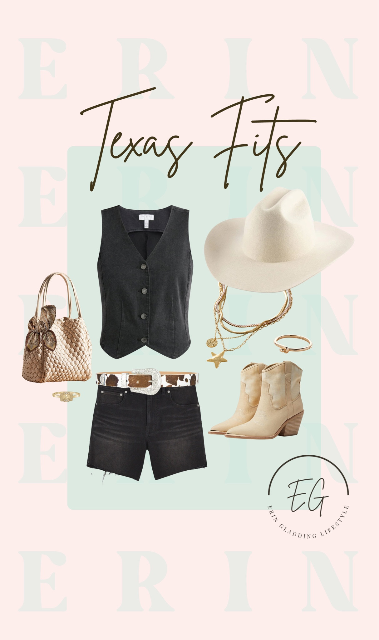 What’s I wore “daytime” outfit in Texas. This would make such a cute country concert or Nashville outfit. My shorts and vest are old but I linked similar. 

#LTKootd #LTKFestival #LTKOver40