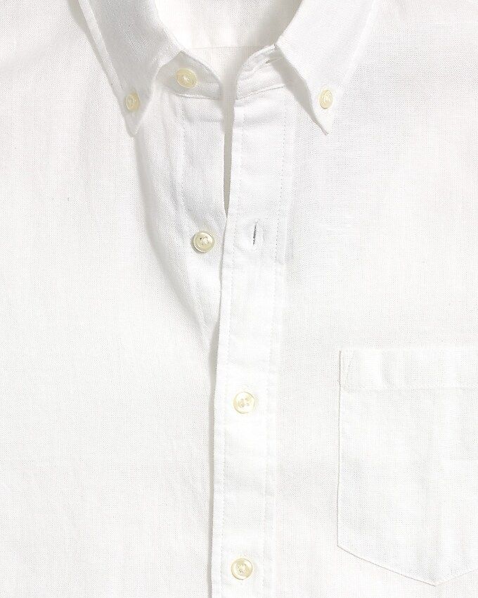 Short-sleeve slim linen-cotton shirt | J.Crew Factory