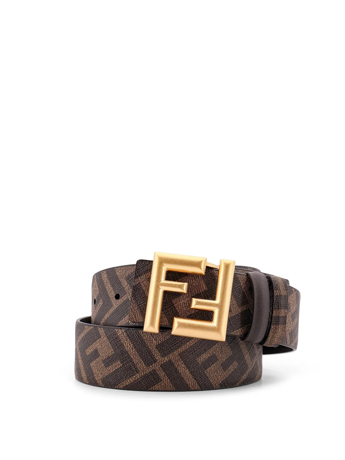 Fendi FF Buckled Rounded Reversible Belt | Cettire Global