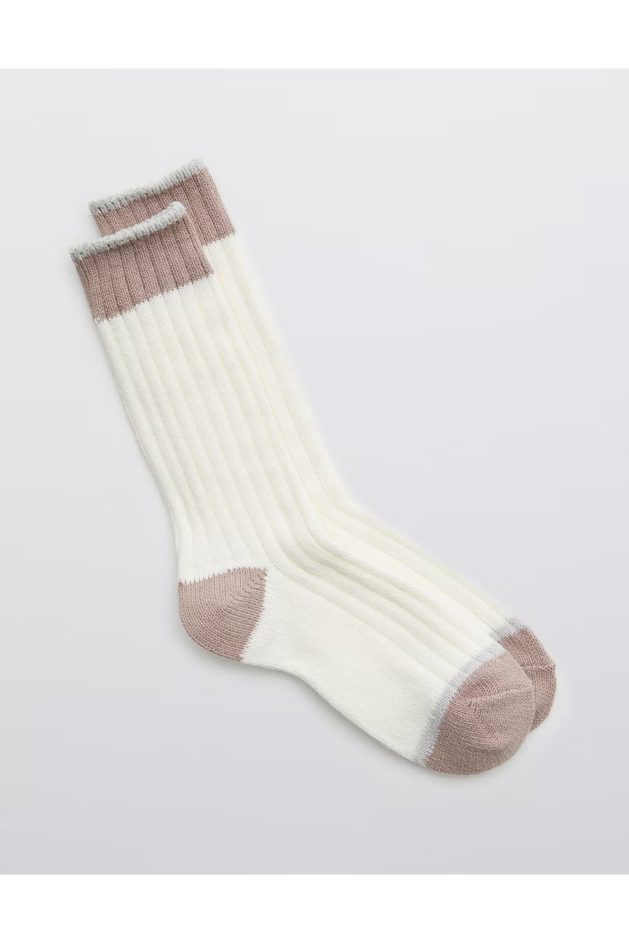 Aerie Colorblock Crew Socks Women's Soft Muslin One Size | American Eagle Outfitters (US & CA)