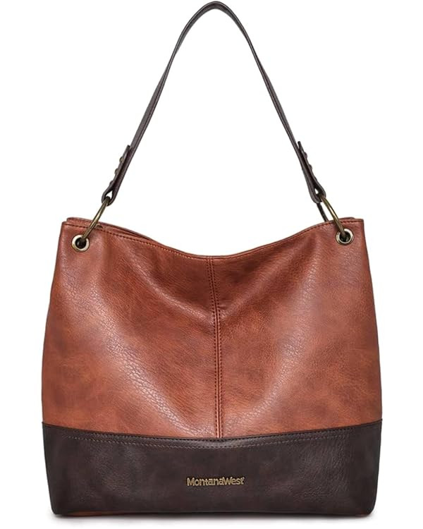 Montana West Purses for Women Hobo Shoulder Handbags with Zipper | Amazon (US)