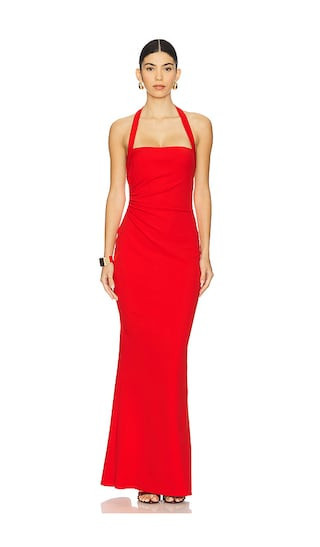 Katie May Piper Gown in Cherry. Size S | Revolve Clothing (Global)