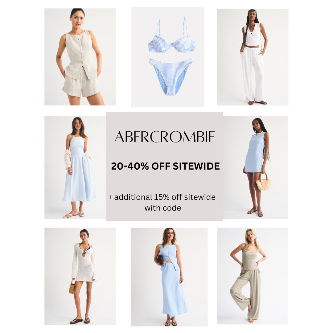 Sale Alert: Abercrombie 20-40% off Sitewide all weekend! +++ additional 15% off with code AFSUMMER