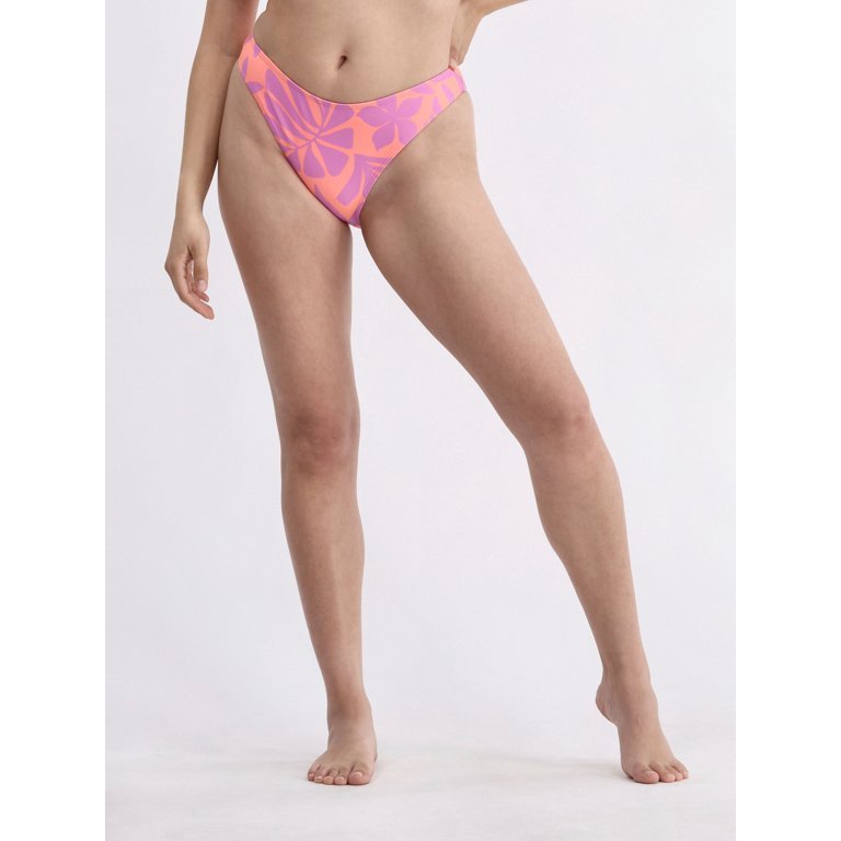 No Boundaries Floral High Leg Swim Bottoms, Women's | Walmart (US)