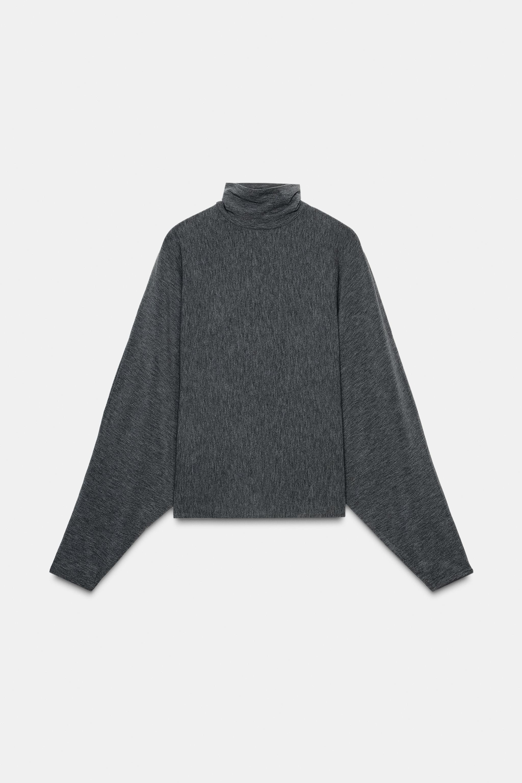 HIGH NECK T-SHIRT | Zara UK