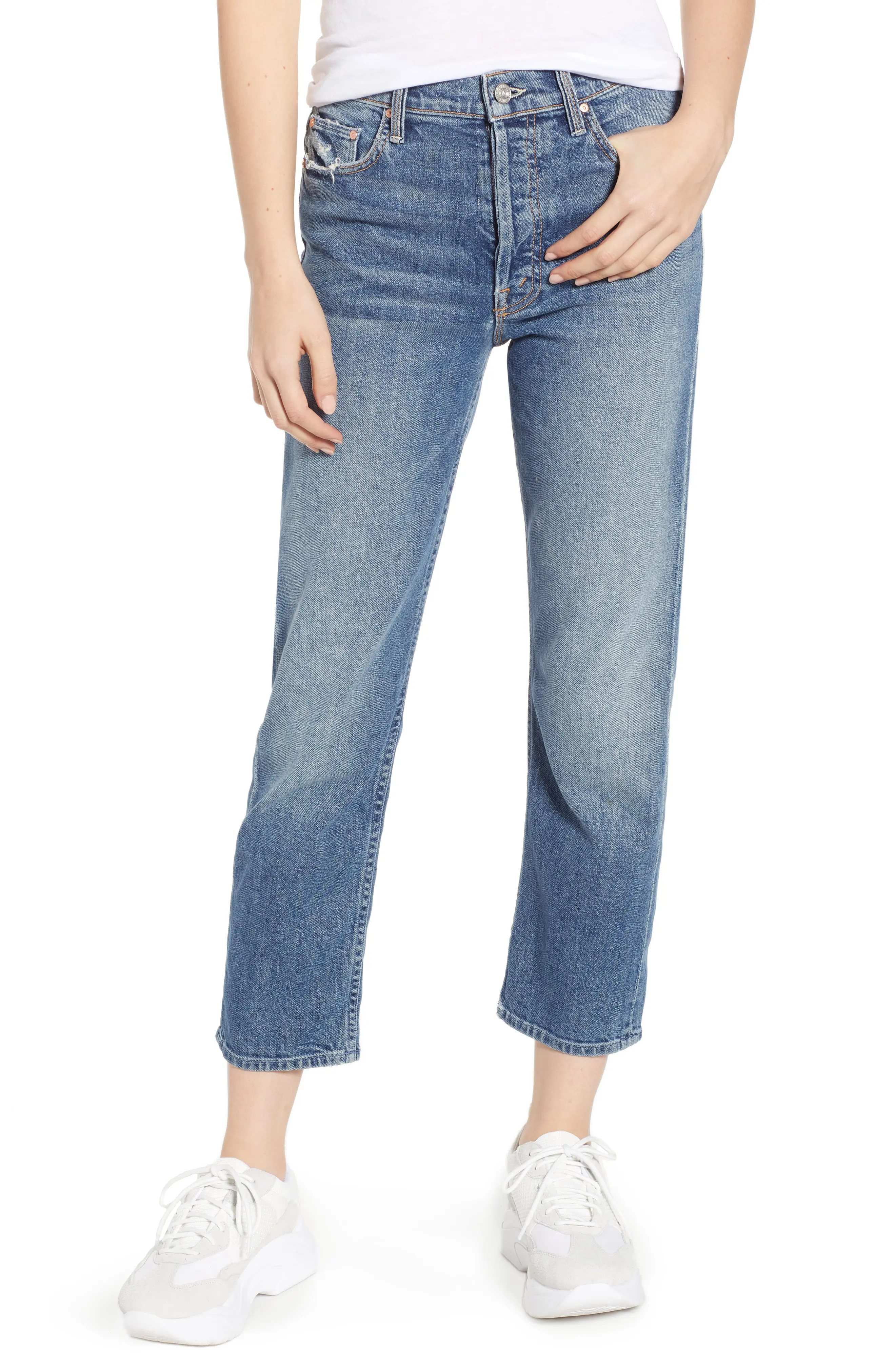 The Tomcat Ripped Crop Straight Leg Jeans | Nordstrom