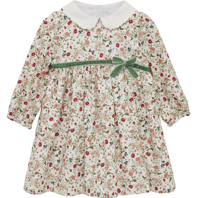 Little Adriana Dress, Pink Floral Bird | Maisonette