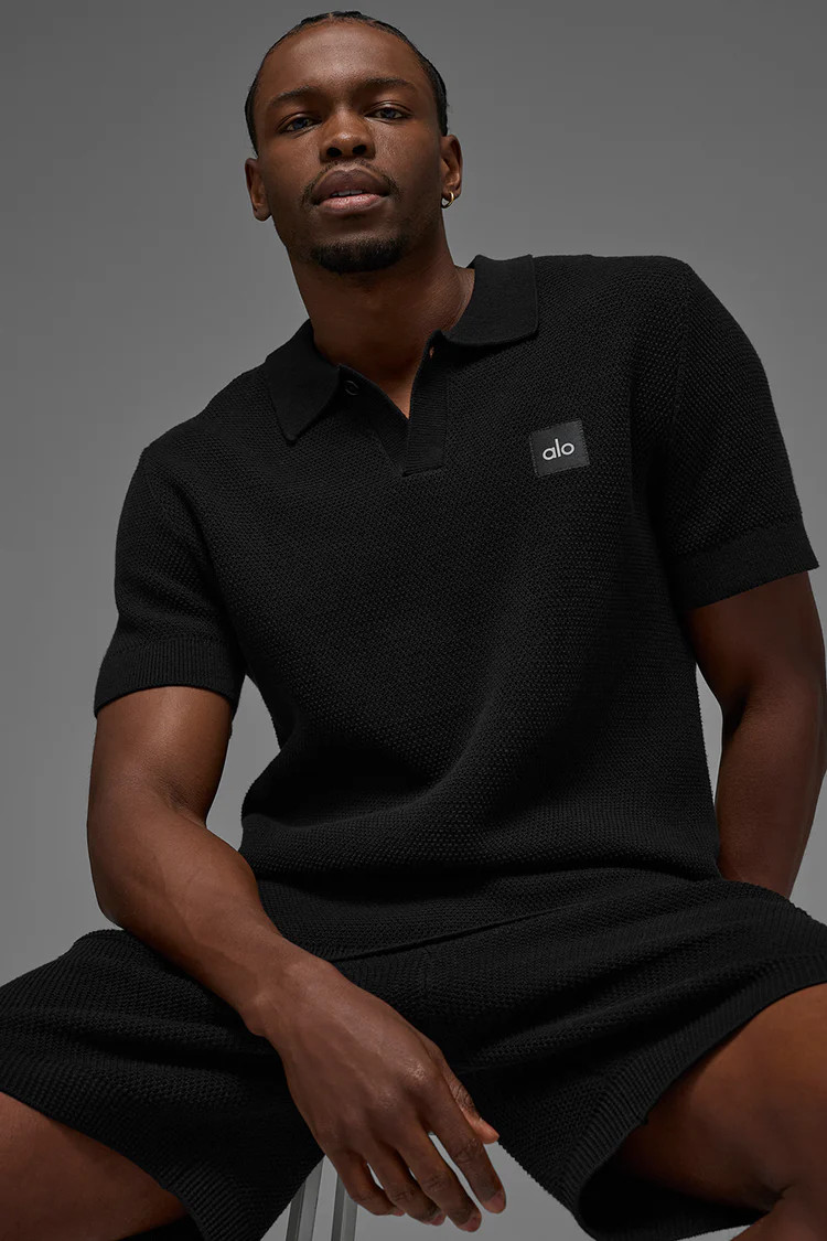 Sports Club Sweater Knit Polo | Alo Yoga