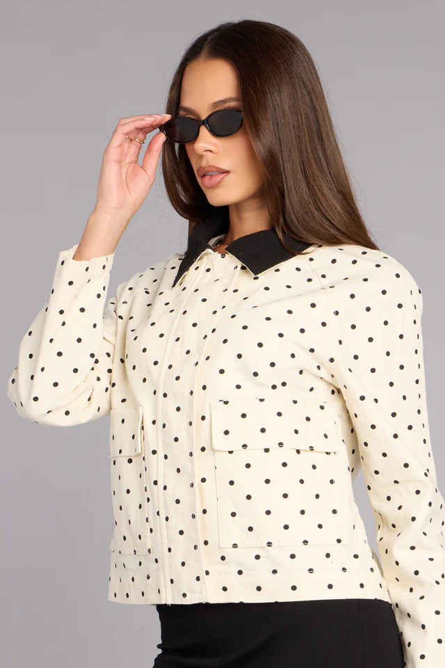 City Stroll Polka Dot Barn Jacket | Windsor Stores