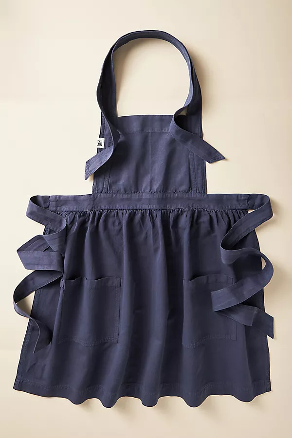 Cotton-Linen Pinafore Apron | Anthropologie (US)