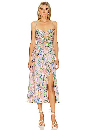 Larson Dress in Golden | Revolve Clothing (Global)