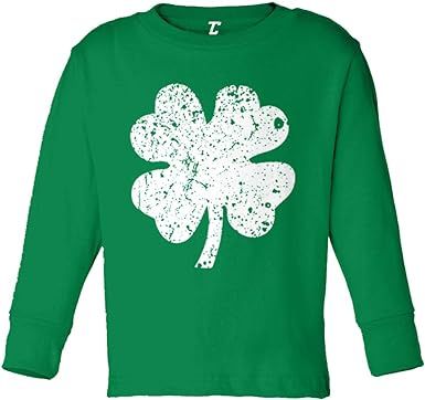 Distressed Four Leaf Clover - Luck Irish Infant/Toddler Cotton Jersey T-Shirt | Amazon (US)