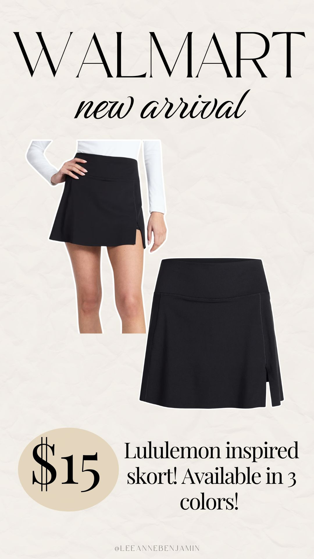 New Lululemon inspired skort from Walmart! Comes in a few colors!  

 #LTKootd #LTKmomlife #LTKActive
