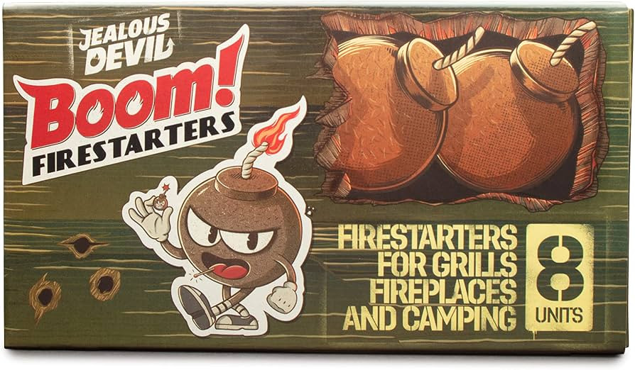 Jealous Devil Boom! Firestarters 8 Pack, 100% Natural Made from Coconut Fiber, No Smoke and Odorl... | Amazon (US)