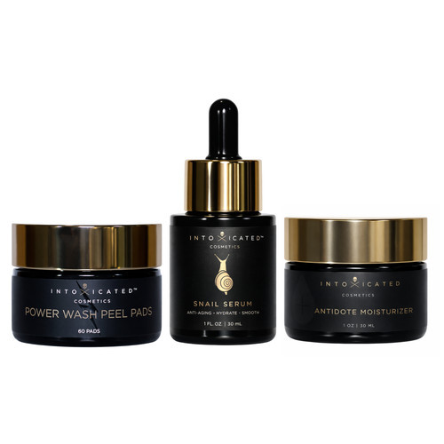 Intoxicated Cosmetics Hydration Bundle (Snail Serum, Power Wash Peel Pads, Antidote Moisturizer) | Hydrating & Anti-Aging Skincare Treatment with | Nordstrom