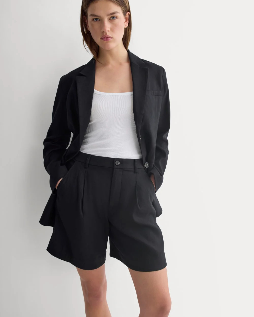 Tailored A-Line Short | Black | Everlane
