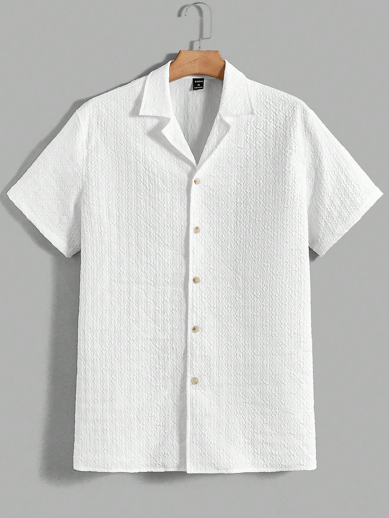 Manfinity Hypemode Men Solid Button Front Shirt | SHEIN