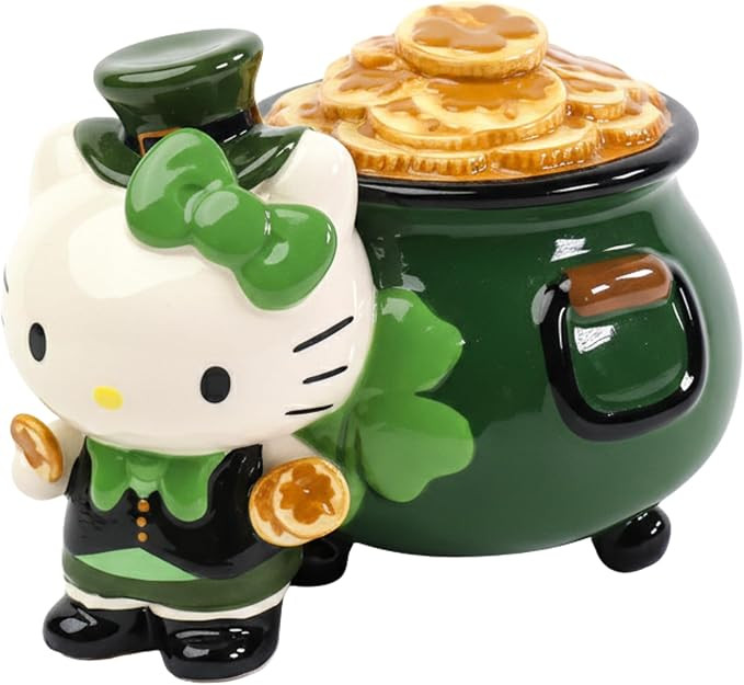 Hello Kitty Pot of Gold Figural, 9.5" L x 6.5" W x 6.75" H Created by Blue Sky Clayworks | Amazon (US)