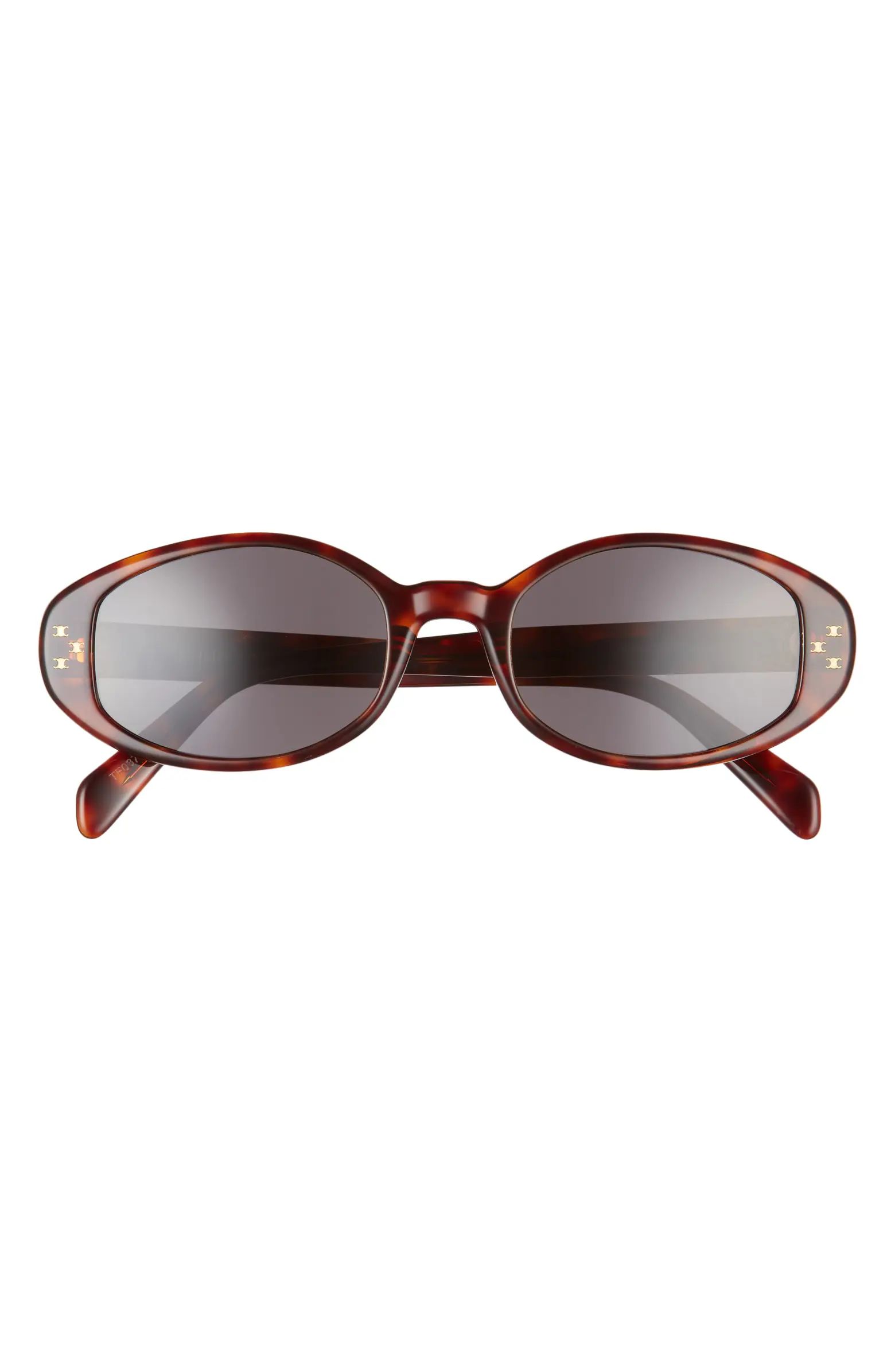 Triomphe Dot 52mm Oval Sunglasses | Nordstrom
