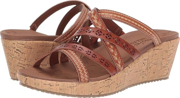 Skechers Women's Beverlee-Tiger Posse Wedge Sandal | Amazon (US)